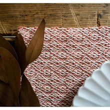 Load image into Gallery viewer, Handwoven Coral Placemat Fall Colors
