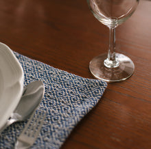 Load image into Gallery viewer, Blue and white placemats
